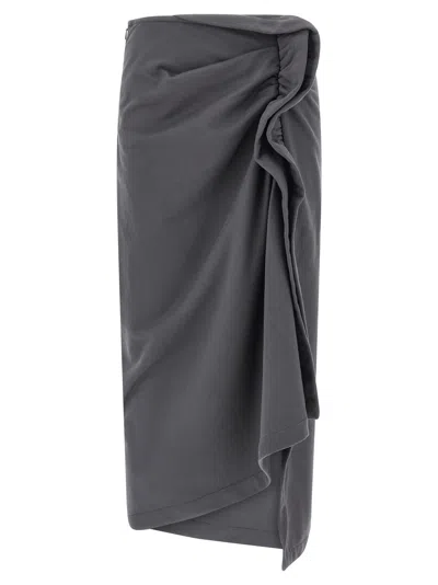Dries Van Noten Hanam Skirt In Gray