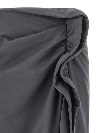 Dries Van Noten Hanam Skirt In Gray