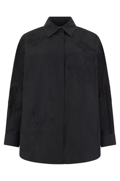 Valentino Oversized Shirt In Black