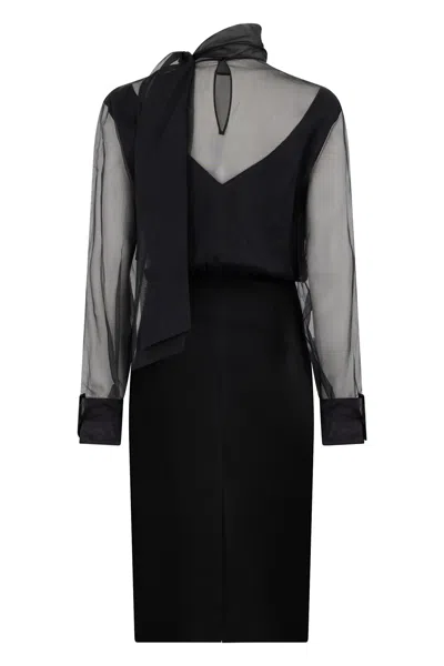 Valentino Elegant Black Dress In Black