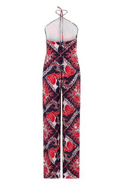 Valentino Jumpsuit In Silk In Multi