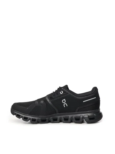 On Running Black Mesh Cloud 6 Sneakers In Black