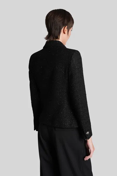 Tagliatore India Casual Jacket In Black Cotton In Black