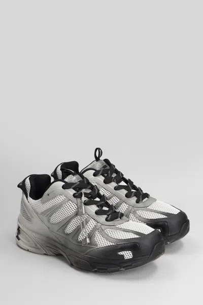 44 Label Group Dragger Sneakers In Grey Polyester In Gray