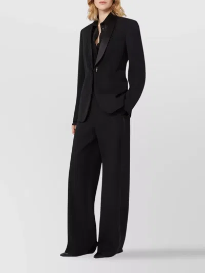 Max Mara Giselle Shawl-lapel Embellished Blazer In Black