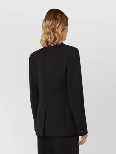 Max Mara Giselle Shawl-lapel Embellished Blazer In Black