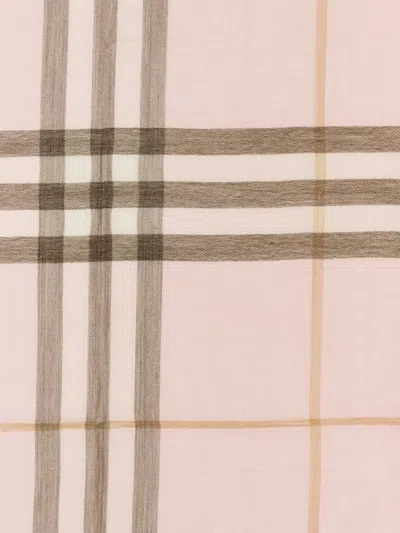 Burberry Check-pattern Scarf In Neutral
