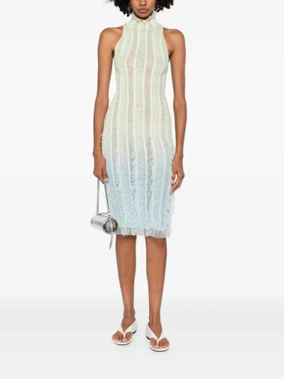 Roberta Einer Angel Midi Dress In Green