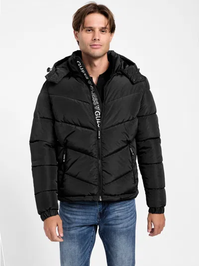 Guess Factory Eco Chano Puffer Jacket In Black
