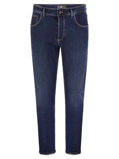 Pt Torino Reggae Five-pocket Jeans In Blue