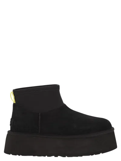 Ugg 50mm Classic Mini Dipper Suede Boots In Black