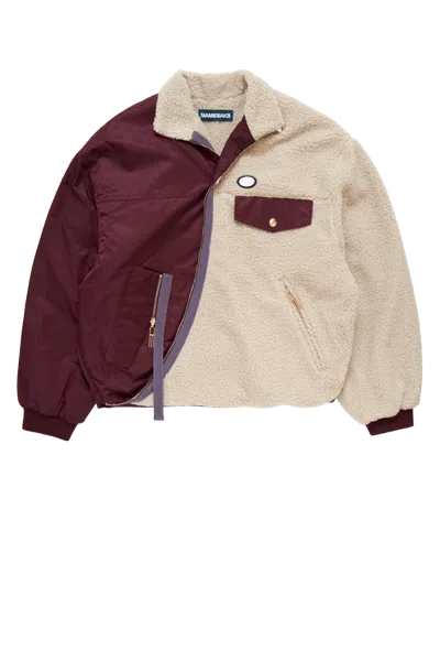 Namesake North Twist Fleece Cabernet Red In Multi