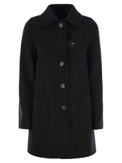Fay Wool And Cashmere Coat In Black