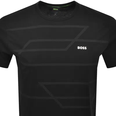 Boss Athleisure Boss Pattern T Shirt Black In Black