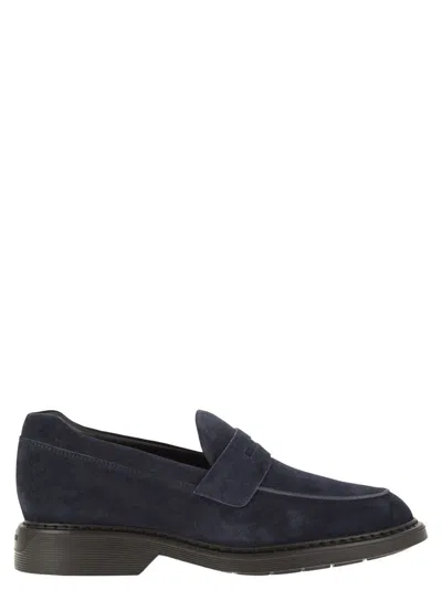 Hogan H576 - Suede Loafer In Black