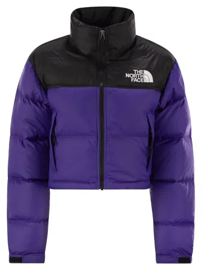 The North Face 1996 Retro Nuptse Short Down Jacket In Purple