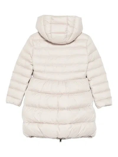 Il Gufo Hooded Quilted Coat In Neutral