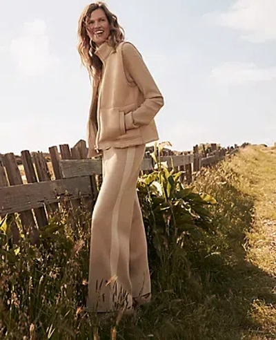 Ann Taylor Haven Well Within Faux Suede And Sherpa Reversible Vest In Neutral