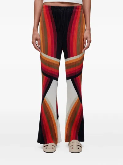 Osklen Geometric-pattern Trousers In Red