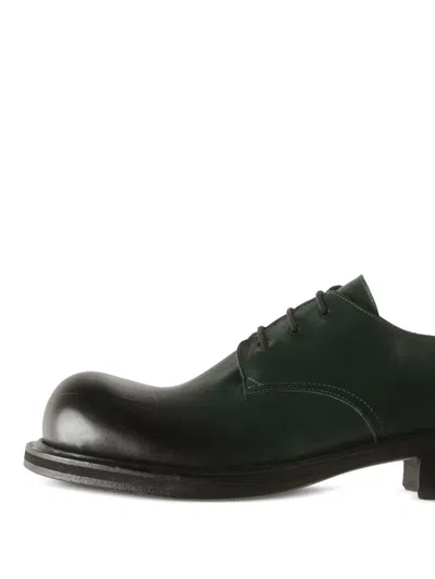 Acne Studios Lace-up Leather Shoes In Green