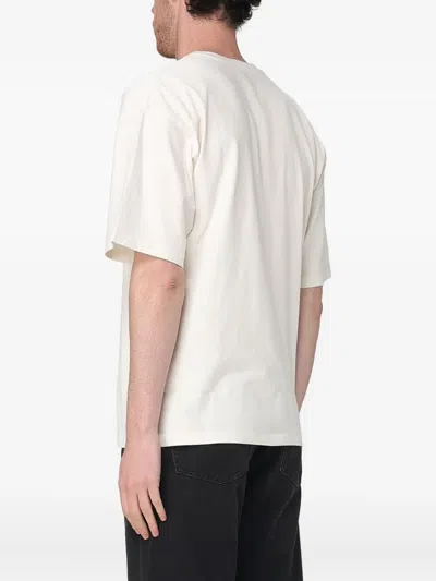 Diesel Graphic Print Round Neck Short Sleeves In White