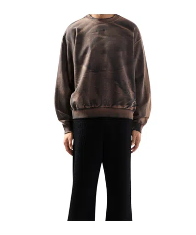 Gcds Solarized Crewneck Tie-dye Design In Brown