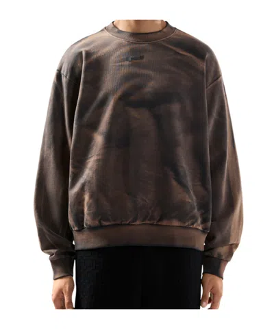 Gcds Solarized Crewneck Tie-dye Design In Brown