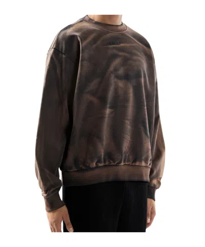 Gcds Solarized Crewneck Tie-dye Design In Brown