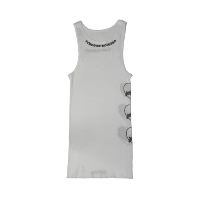 Chrome Hearts Love You Ribbed Tank Top White In Gray