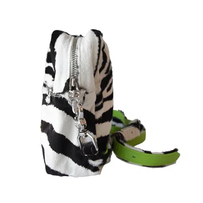 Chrome Hearts Zebra Bag With Green Crosses