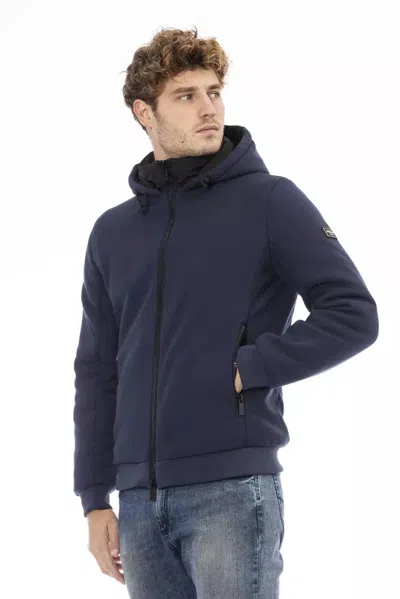 Baldinini Trend Blue Polyester Men Men's Jacket In Blue