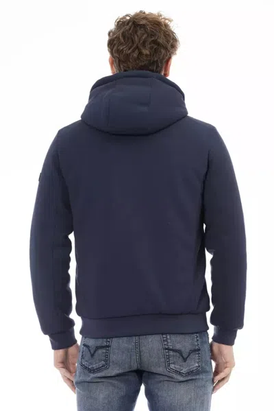 Baldinini Trend Blue Polyester Men Men's Jacket In Blue