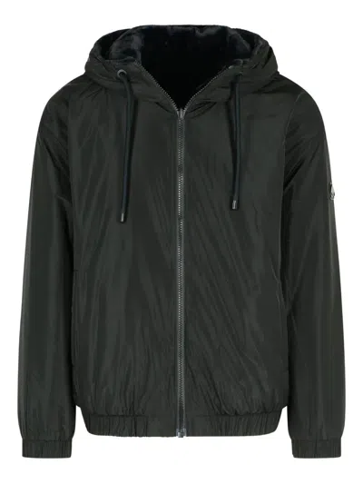 Moose Knuckles Border Bunny Reversible Polyester Sweatshirt In Green