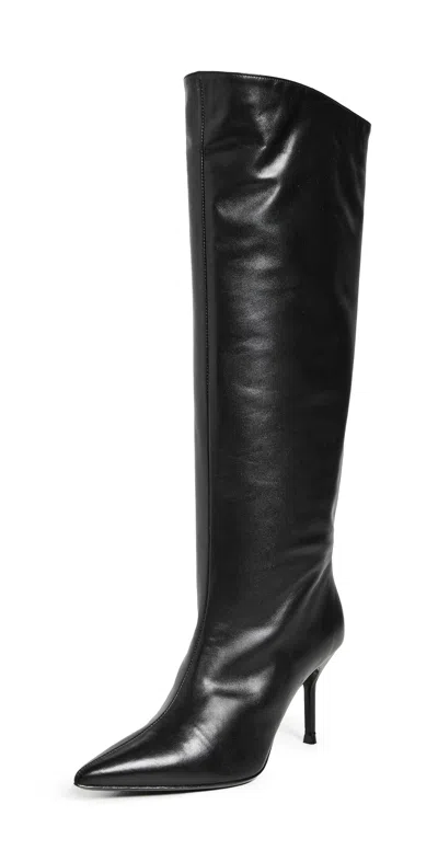 Staud Sebastian Leather Over-the-knee Boots In Black