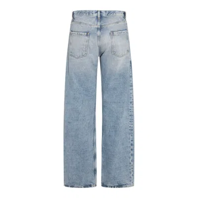 Maison Margiela Blue Jeans With Contrast Pockets In Blue