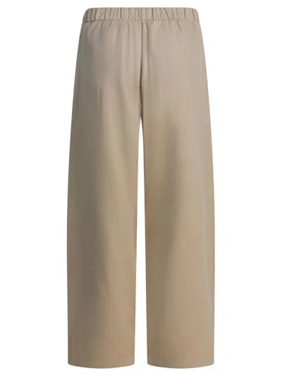 Max Mara Silk Blend Pants "filovia" In Brown