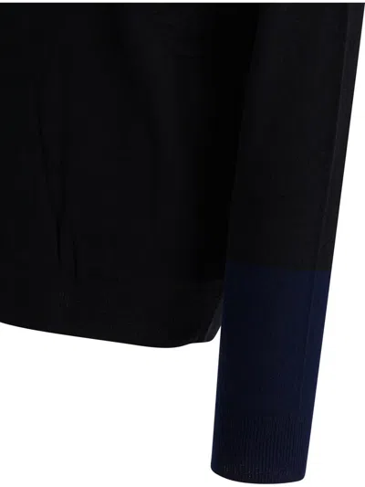 Comme Des Garçons Wool Crew Neck Sweater Knitwear Black In Black
