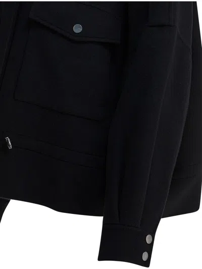 Pinko Tailored Short Coat With Traditional Collar In Black