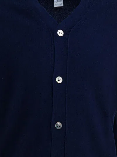 Comme Des Garçons Forever V Neck Cardigan In Blue