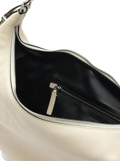 Marni Shoulder Bag With Adjustable Strap And Metal Hardware In White