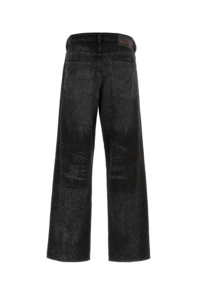 Diesel Gray Relaxed 2001 D-macro Jeans In Black