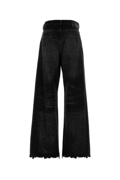 Diesel Jeans Dalla Gamba Ampia In Denim Nero  Donna In Black