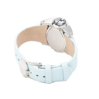 Chronotech Blue Leather Women's Watch In Blue