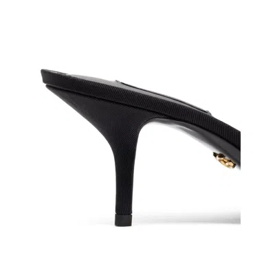 Dolce & Gabbana Black Cotton Women's Sandal In Black
