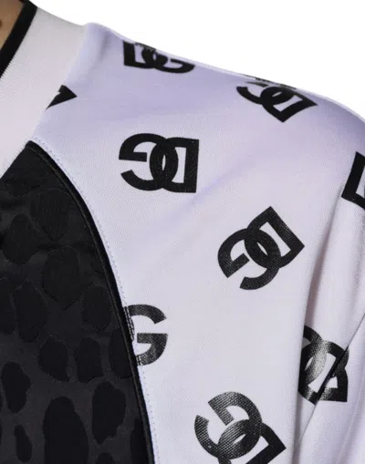Dolce & Gabbana Black White Logo Men Short Sleeves Men's T-shirt In Multi