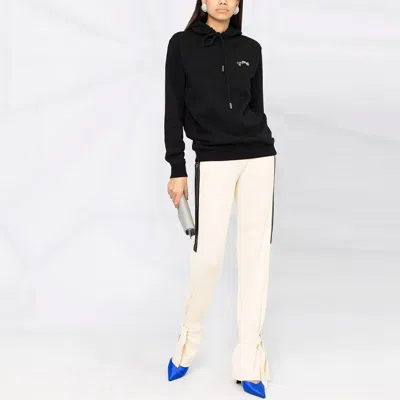 Off-white (wmns)  Flower Embroidered Arrow Hoodie Black