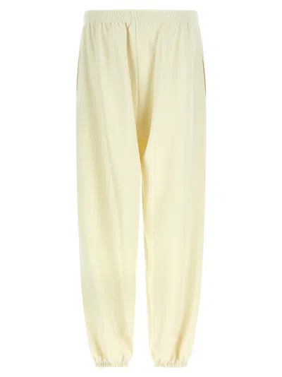 Magda Butrym Joggers With Elastic Cuffs And Pockets In Yellow