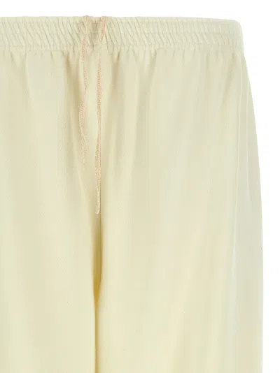 Magda Butrym Joggers With Elastic Cuffs And Pockets In Yellow