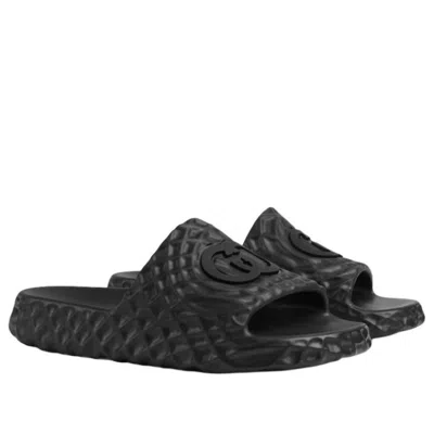 Gucci Water Ripples Slides 'interlocking G Black'