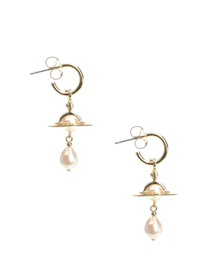 Vivienne Westwood Aleksa Earrings Jewelry Gold In Gold